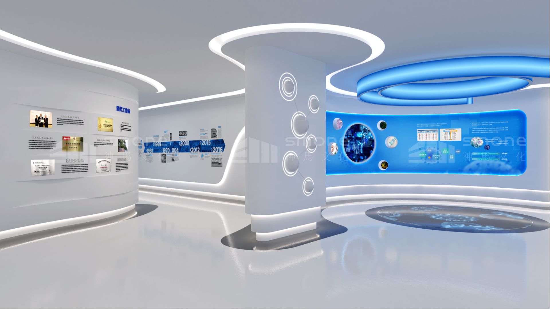生物醫藥展廳：如何通過 “設計施工一體化” 贏得客戶深度信任｜生物醫療展廳設計｜干細胞展廳設計｜生物肽展廳設計｜神馬文化展廳設計