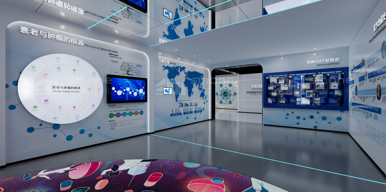 再生醫學生命科技館，如何讓 “生命奧秘” 既專業又好懂？|干細胞展廳設計|干細胞科普館設計|生物肽展廳設計|生物醫藥展廳設計|神馬文化