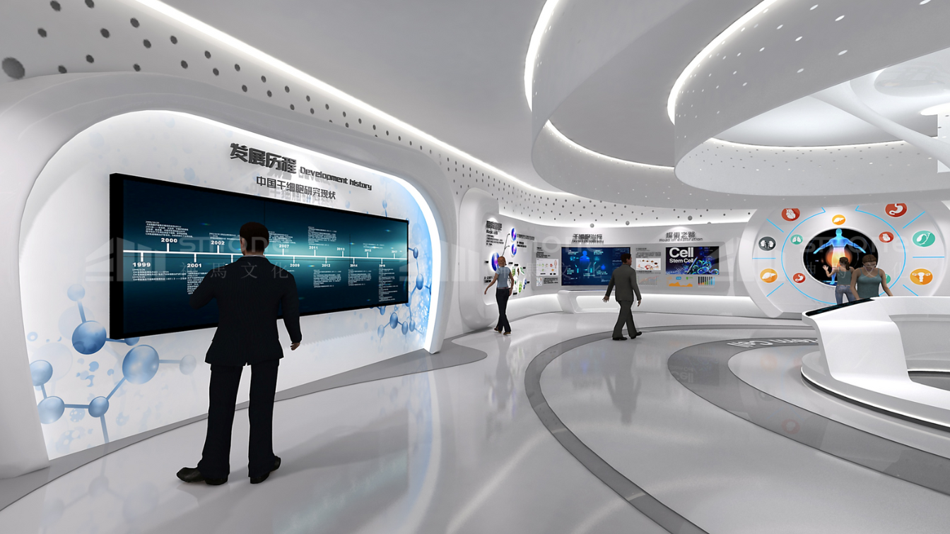 生物醫療展廳設計：神馬文化教你打造 “有說服力” 的品牌空間|生物肽展廳設計|干細胞展廳設計|干細胞科普館設計|生物醫藥展廳設計公司