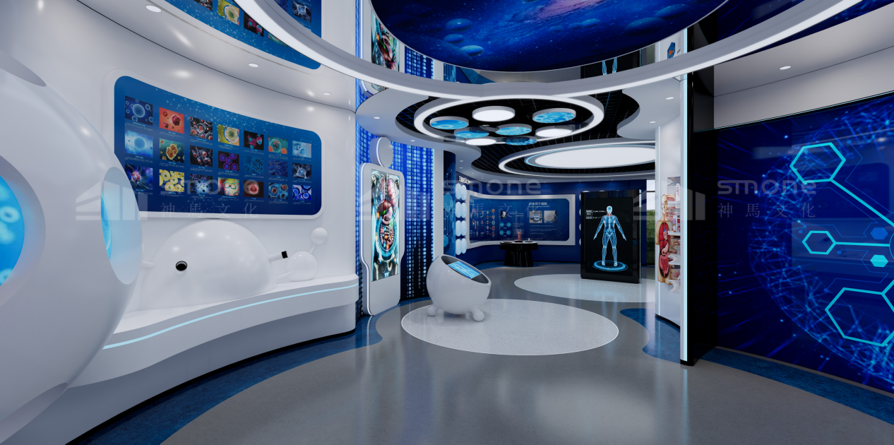 再生醫學生命科技館，如何讓 “未來感” 觸手可及？|干細胞展廳設計|干細胞科普館設計|生物肽展廳設計|生物醫藥展廳設計|神馬文化展廳設計公司