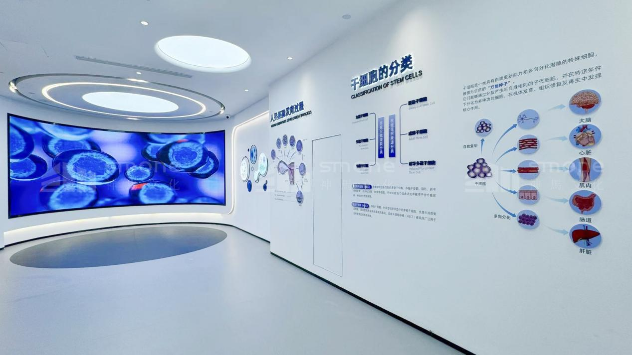 干細胞展廳設計，如何把專業講得 “好看又好懂”？|干細胞展廳設計|干細胞科普館設計|生物肽展廳設計|生物醫藥展廳設計|神馬文化展廳設計公司